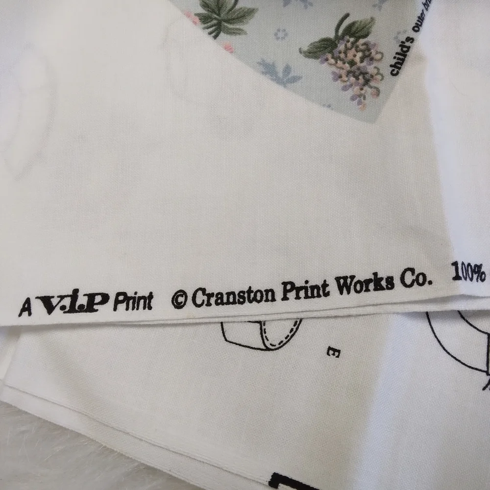 FABRIC Cut & Sew Fabric Panel Mother & Daughter hats Cute Floral Print!